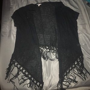 Fringe cardigan